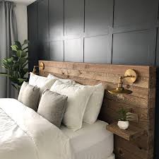 Diy Reclaimed Wood Headboard Colors And Craft Diy Bed Headboard Wood Headboard Bedroom Headboards For Beds