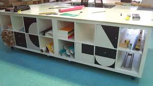 Diy Idea Turn Ikea Expedits Into A Work Table Ikea Expedit Diy Furniture Ikea