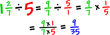 Here is an example of dividing the fraction 1 / 2 by 3. Division With Fractions And Whole Numbers Coolmath4kids