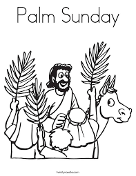 Palm sunday leaf coloring page. 55 Most Adorable Palm Sunday 2017 Wish Pictures And Images