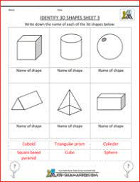 ﻿ shapes worksheet for grade 2. 3d Shapes Worksheets