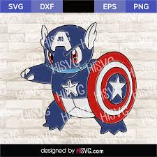 Download Captain America Squirtle Svg Psd Ai Png Eps Sxf Pokemon Go Characters Animes Instant Download Hisvg Com Free Svg Cut Files Hisvg Com Free Cricut And Silhouette Cut Files