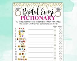 Check spelling or type a new query. Emoji Bridal Shower Game Free Printable Pdf