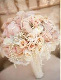 Silk flowers wedding bridal bouquet, rustic bouquet,bridesmaid bouquet, wedding arrangement, light pink, dreamy bouquet, trending bouquet. Pin By Cheryl Klaus On Vintage Elegance Wedding Pearl Bouquet Wedding Vintage Bouquet Wedding Bridal Bouquet