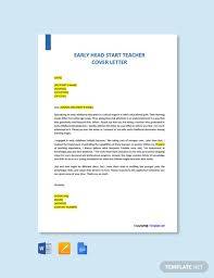 All new applications and recertifications can be mailed to: Early Head Start Teacher Cover Letter Template Free Pdf Google Docs Word Apple Pages Template Net