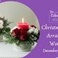 Christmas Flower Arranging Workshop event in Montclair, NJ