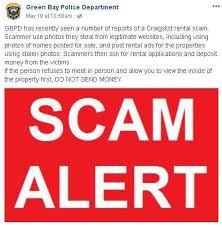 Apartments / housing for rent. Green Bay Police Warns Those Who Use Craigslist To Be Aware Of A Scam