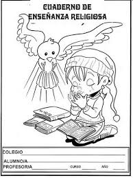 Páginas para colorear de los minions. Portadas De Religion Para Cuadernos Para Colorear