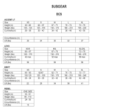 80 All Inclusive Scubapro Sizing Chart