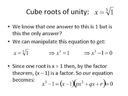The general form of a cubic equation is a x3 + b x2 + cx + d = 0. Complex Numbers More Square Roots Cubic Equations With