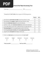 Image result for Start Back Screening Tool