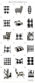 Black And White Buffalo Plaid Fabric And Wallpaper Concepts And Colorways Black And White Furniture White Furniture Living Room Buffalo Check Fabric