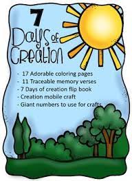 Paintings depicting what the lord has created in each of the 7 day 1 of creation. 7 Days Of Creation Crafts And Activities By Learning With Grace