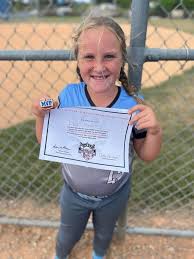 Let's give a round of applause to these outstanding girls! Olivia, your MVP  award is a well-deserved recognition of your talent and effort. Azi, your  significant improvement in batting is a testament