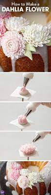 Buttercream Dahlia Flower Recipe Cake Decorating Frosting Flowers Cookie Decorating