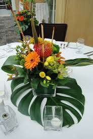 2020 Trend Tropical Leaf Greenery Wedding Decor Ideas Rangkaian Bunga Bunga Kreatif