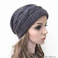 A Mano A Maglia Cappello Oversize Cappello Di Lana Grosso Etsy Wool Hat Knitted Hats Chunky Wool