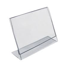 Azar 3 X 2 L Shaped Acrylic Sign Holder 10ct Acrylic Sign Sign Holder Acrylic Frames