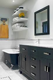 Chair rail height bathroom cabinets and chirs, an elegant bathroom storage cabinets a drawer unit between bath styles. A Better Alternative To A 4 Inch Tall Backsplash