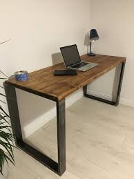 Rustic Wooden Desk Made From Reclaimed Scaffold Boards Etsy Rustic Wooden Desk Rustic Desk Wooden Desk