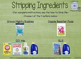 Stripping Ingredients For Laundry Laundry Love Science Laundry Stripping How To Strip Laundry Stripping Recipe