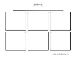 6 Boxes Comic Strip Worksheet Have Fun Teaching Comic Strip Template Comic Strips