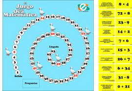 Juego Educativo De Matematicas La Oca Matematica Juegos De Matematicas Juegos Matematicos Para Ninos La Oca Matematica