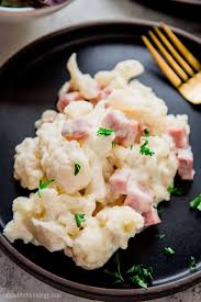 Keto Cauliflower Mac And Cheese With Ham Appetite For Energy
