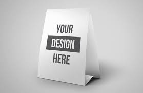 Table Tent Menu Mockup Medialoot In 2020 Menu Mockup Reception Drink Menu Wedding Cocktail Menu