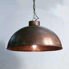 Hangelampe Big Cosy Kupfer Antik Lampenschirm Retro Lampenschirme Lampe