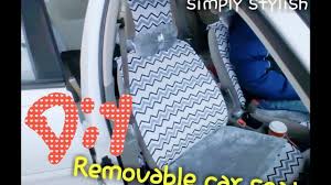 Diy Washable And Removable Car Seat Cover Youtube Car Seats Fleece Blanket Diy Stretchy Car Seat Cover