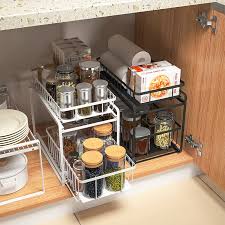 You might found another kitchen cabinet shelf organizers higher design ideas. Kitchen Sink Pull Out Storage Rack Cabinet Shelf Kitchen Organiser Dish Bowl Holder Drying Rack Shopee Singapore