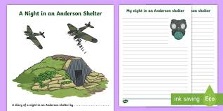 The custom ww2 diorama consists over 20.000 bricks. Free Anderson Shelter Writing Template Ww2 Diary Entry Ks2