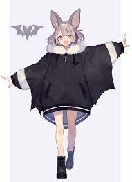adorable bat original anime character art fantasy character design