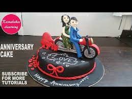 Happy Anniversary Gifts For Men Women Boyfriend Girlfriend Husband Wife Fondant Co 1st Anniversary Cake Happy Anniversary Cakes Happy Marriage Anniversary Cake