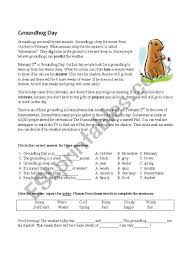 The 1993 existential comedy has become a meme and a metaphor for this moment. Groundhog Day Esl Worksheet By Arlissa
