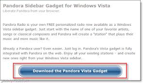 How To Listen To Pandora As A Desktop Gadget In Windows 7