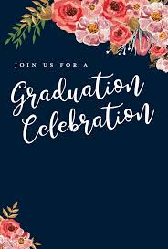 Certificate of completion (template or sample background) with flower pattern (scroll), golden vintage, frame. 5 Editable Graduation Party Invitation Templates Tips Lifestyle Eyeshot