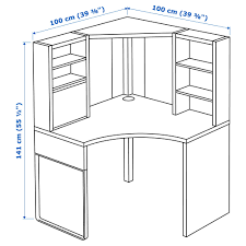 Micke Corner Workstation Black Brown 39 3 8x55 7 8 Ikea Corner Workstation Ikea Micke Workstation