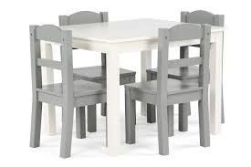 Kids Springfield Wood Table And Four Chairs Set Ashley Furniture Homestore Wooden Table And Chairs Table And Chair Sets Dining Table Black