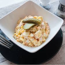 Russischer Salat Olivje Wintersalat Rezepte Salat Thermomix Salat
