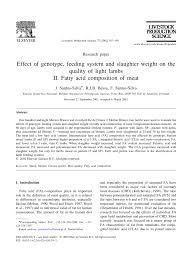 Anthony martial et kingsley coman devraient animer les ailes, en soutien d'antoine griezmann et olivier giroud. Pdf Effect Of Genotype Feeding System And Slaughter Weight On The Quality Of Light Lambs Ii Fatty Acid Composition Of Meat