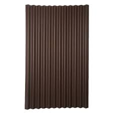 Polycarbonate roof panel clear corrugated roofing clear plastic panels 063 in. Ondura 6 Ft 7 In X 4 Ft Asphalt Corrugated Roof Panel In Brown 158 The Home Depot