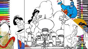 Aladdin coloring pages coloring pages of aladdin jasmine abu carpet sultan rajah and jafar to print out and color in. Aladdin Coloring Pages Book Coloring Jasmine Disney Princess How To Draw Aladdin Colours 2019 Colors Youtube