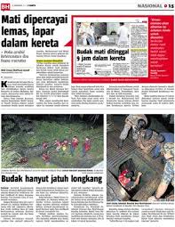 Parents never learn ke apa? Mati Dipercayai Lemas Lapar Dalam Kereta Klik