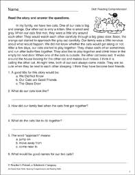 Check spelling or type a new query. Pet Cats Reading Comprehension Passage Printable Skills Sheets