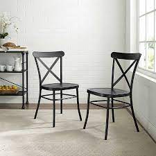 Black Metal Melody Dining Chairs Set Of 2 Kirklands