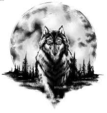 Black And White Wolf Tattoo Ideas Cool Black And White Wolf With Massive Moon Tattoo Tattoos Photos Wolf Tattoo Sleeve Wolf Tattoos Men Wolf And Moon Tattoo