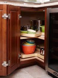 8 Ingenious Organizing Ideas For Corner Cabinets Kitchen Corner Cupboard Corner Kitchen Cabinet Corner Storage Cabinet