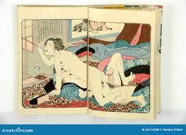 Pinturas Eróticas Japonesas Foto de archivo 